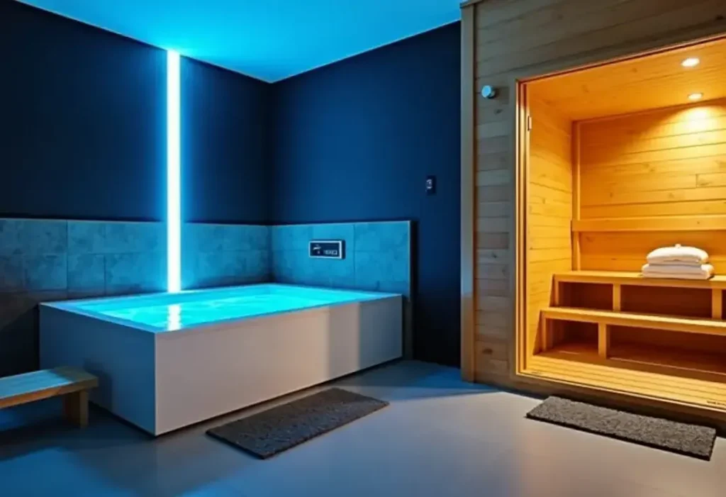 sauna and cold plunge therapy