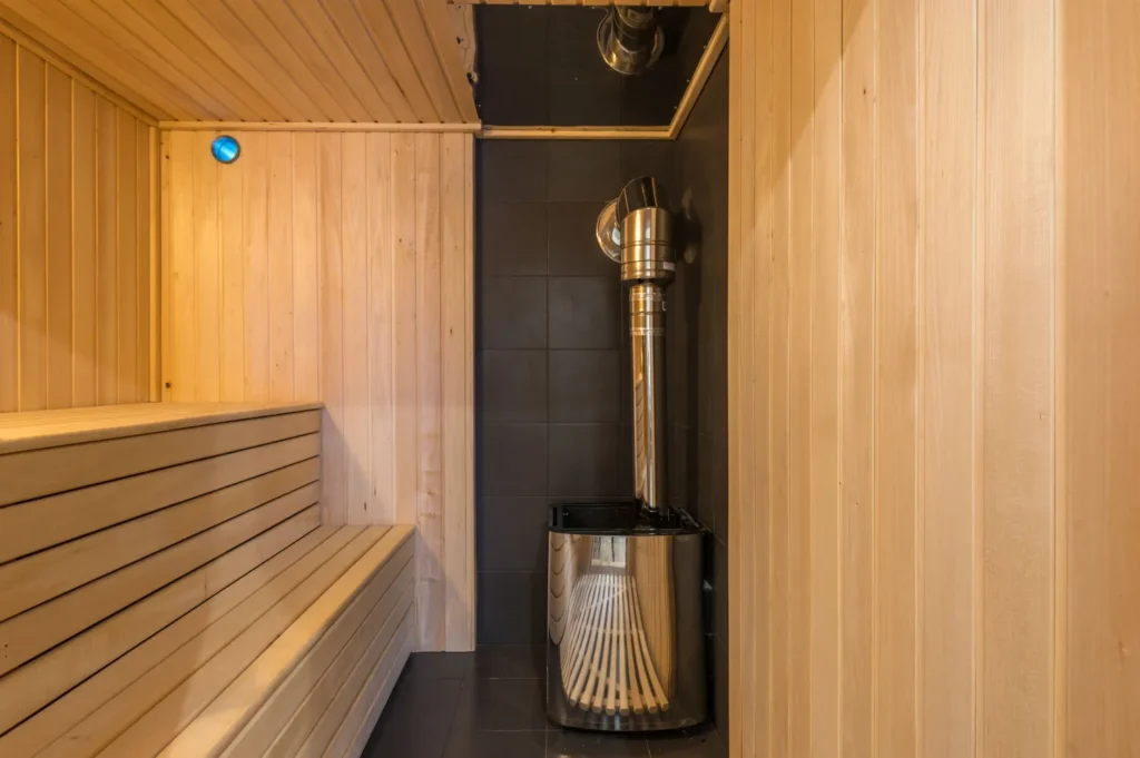 electrical setup in a sauna